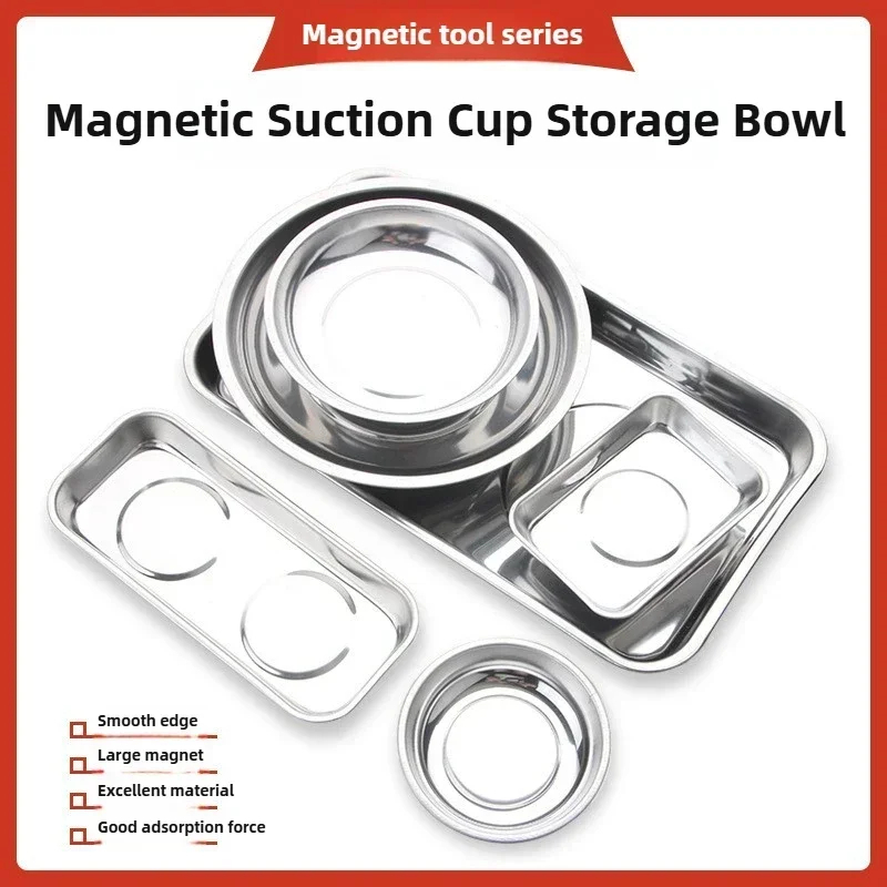 Magnetic Parts Tray - Round /Square Magnetic Bowl, Durable with