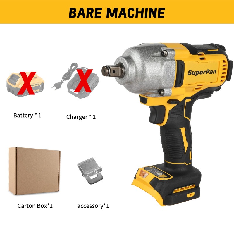 Workshop Tools Uses - High Torque Cordless Impact Wrench Bare