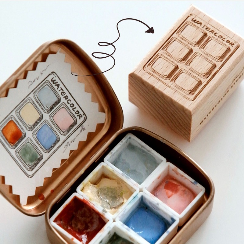 6 Grid Watercolor Color Card W - đánh giá và giá Tools Qa