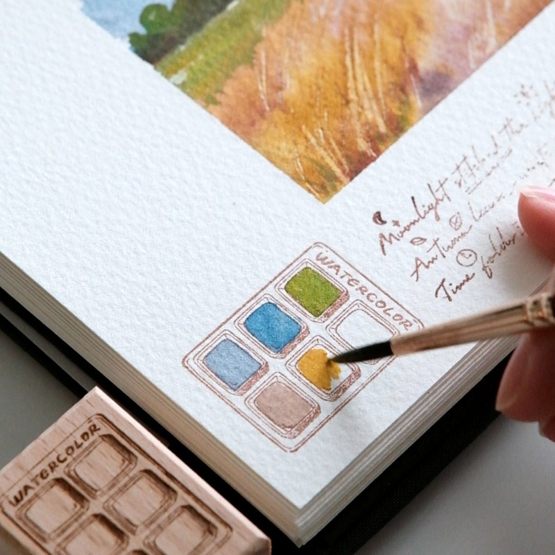 6 Grid Watercolor Color Card W - đánh giá và giá Tools Qa