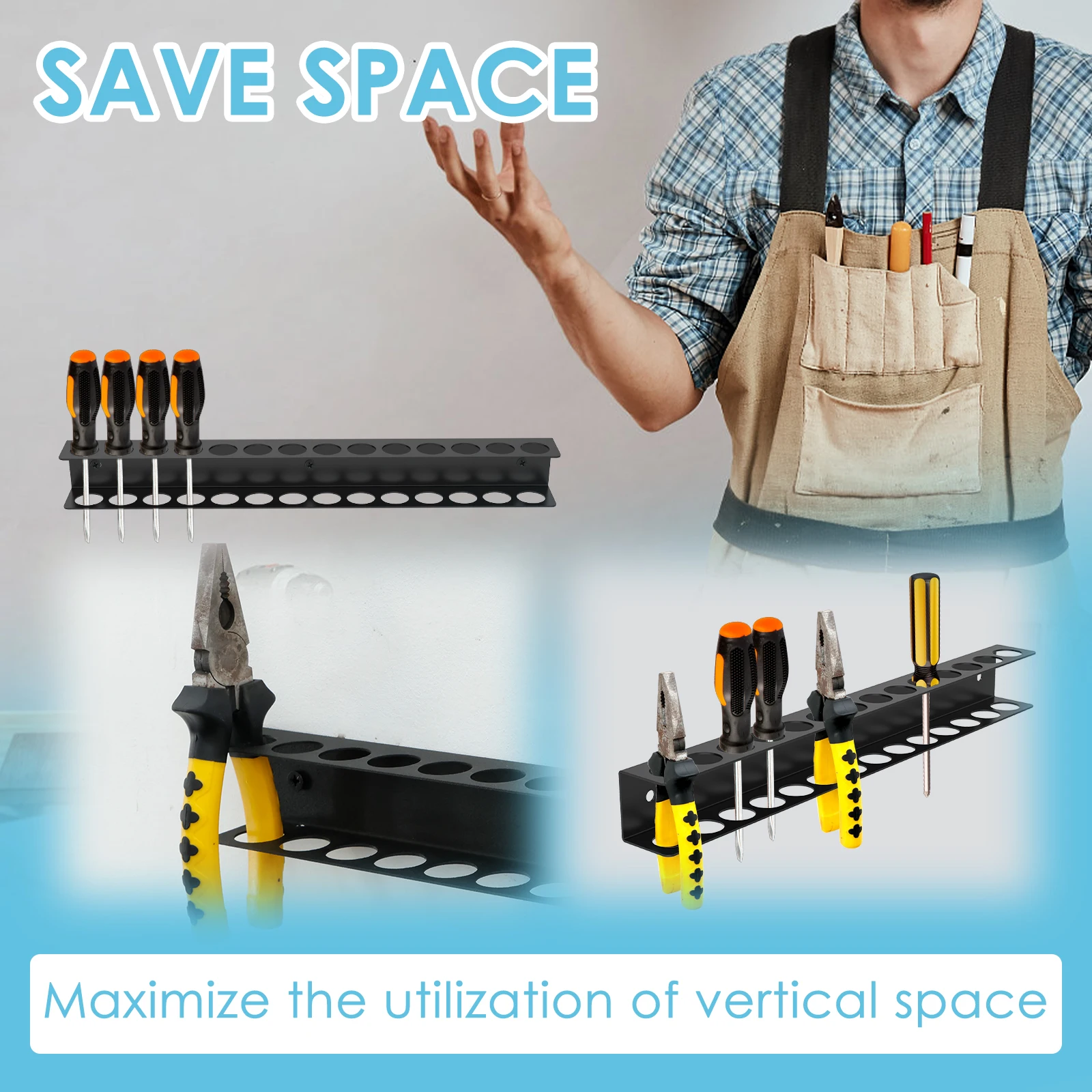 Steel Wall Mount Screwdriver W - đánh giá và giá Workshop Tools Display