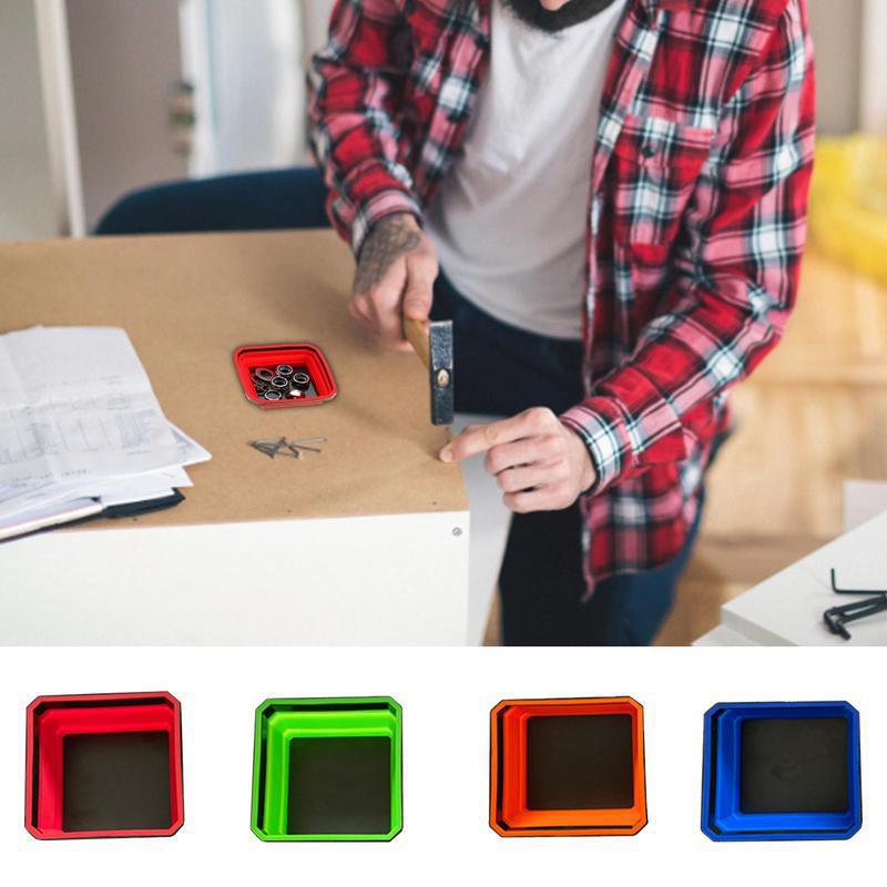 Color Square Silicone Foldable - đánh giá và giá Magnetic Parts Tray