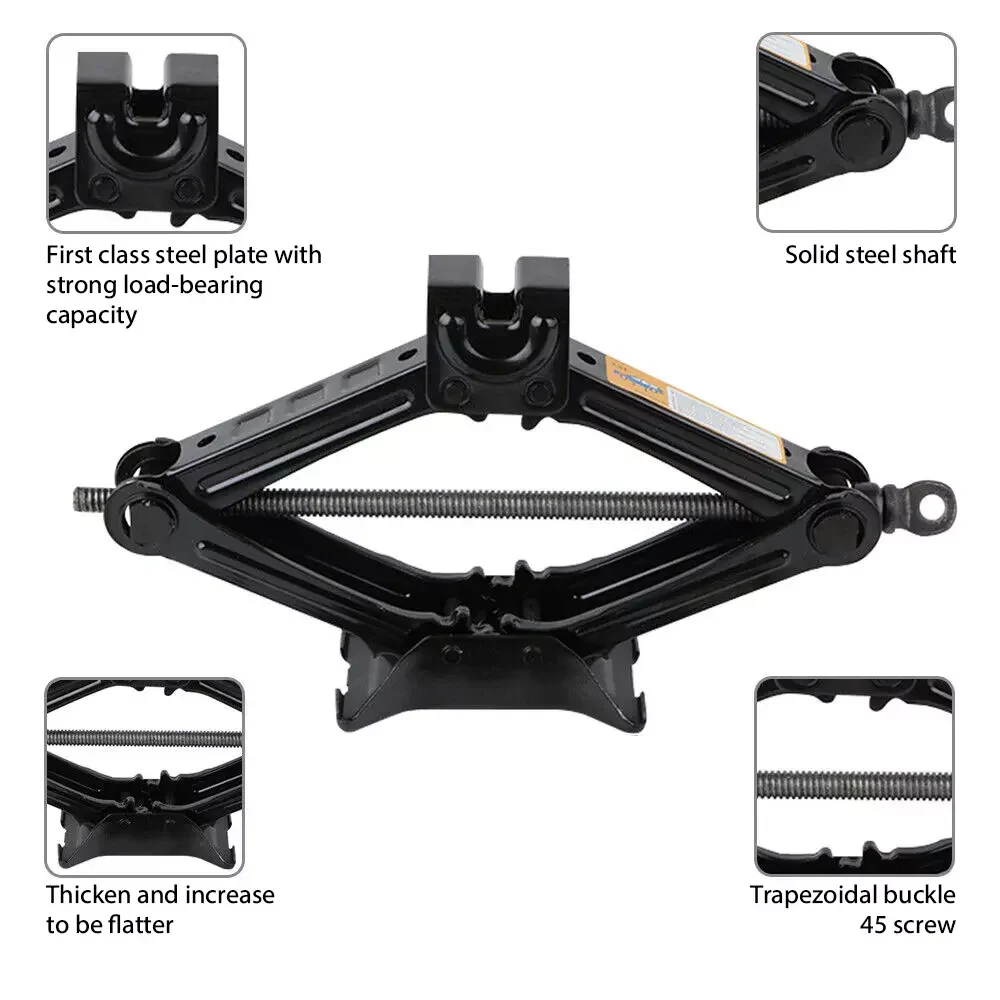 2T/3T Car Scissor Jack Manual  - đánh giá và giá Workshop Cutting Tools
